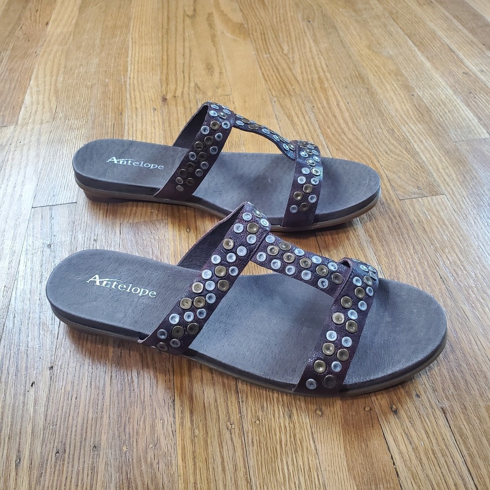 Antelope‎ Sandals Womens Sz 10.5 EU 40 Slide Slip On NEW NWOB